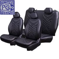 Чехлы Премиум Экокожа Байрон Президент|Жук на Renault Arkana