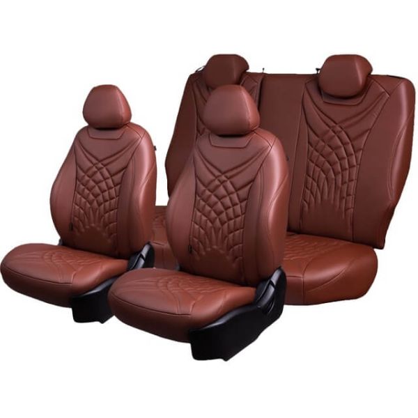 Чехлы Премиум Экокожа Байрон Президент|Жук на Renault Arkana