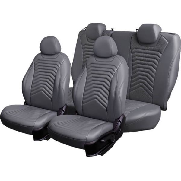 Чехлы Премиум Экокожа Байрон Президент|Жук на Renault Arkana